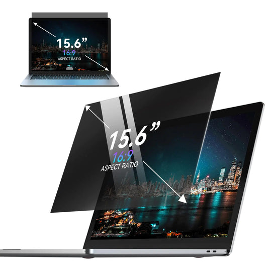 Premium 15.6" Laptop Privacy Screen – Removable Anti-Spy Filter (16:9)